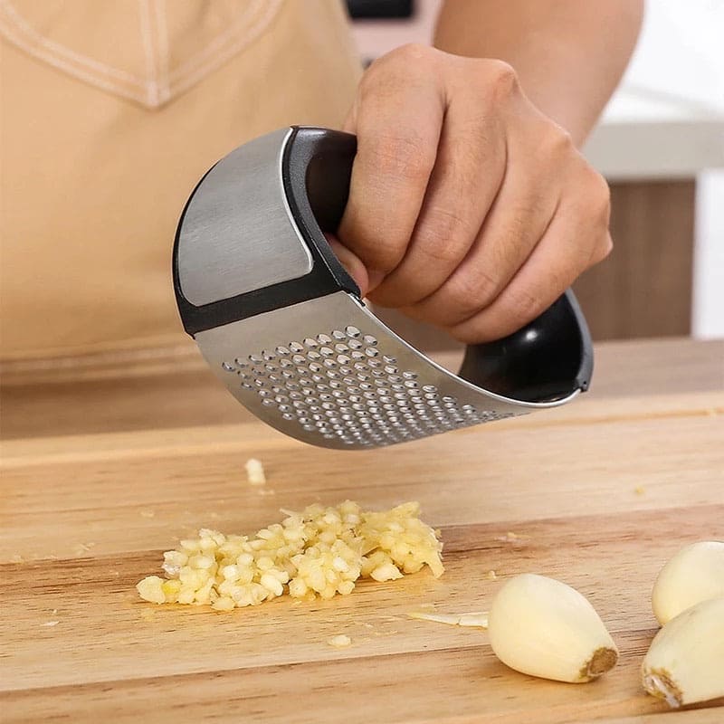 Stainless Steel Garlic Crusher, Garlic Grinder, Hand Held Garlic Press Stainless Steel Garlic Crusher, Garlic Grinder, Hand Held Garlic Press